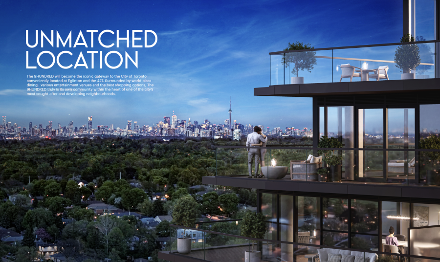 900 The East Mall Condos 怡陶碧谷市中心的当地地标 2027年入住
